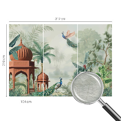 Non-woven photo wallpaper Peacock Gardens