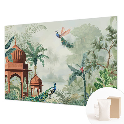 Non-woven photo wallpaper Peacock Gardens