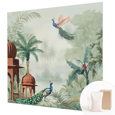 Non-woven photo wallpaper Peacock Gardens