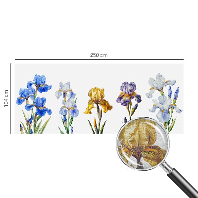 Wallpaper mural Iris flowers