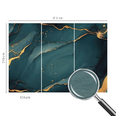 Photo wall mural Dark blue abstraction