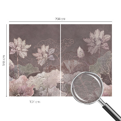 Wall mural for bedroom Peaceful botany