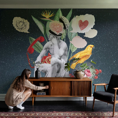 Wallpaper mural for living room Surrealist art