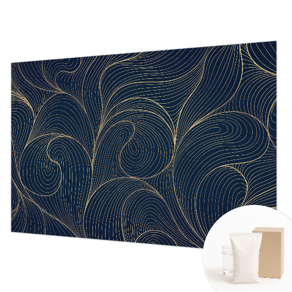 Custom size wall mural Wavy motif