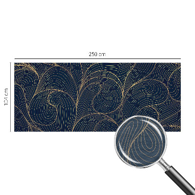 Custom size wall mural Wavy motif
