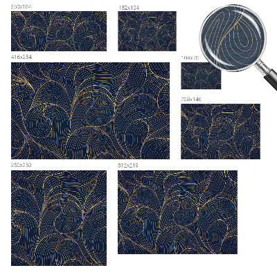 Custom size wall mural Wavy motif