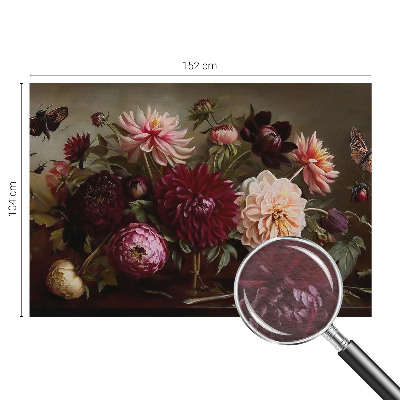 Modern wall mural for bedroom Floral majesty
