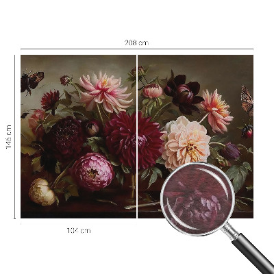 Modern wall mural for bedroom Floral majesty