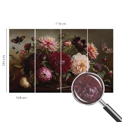 Modern wall mural for bedroom Floral majesty