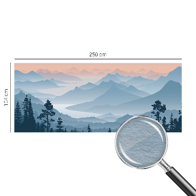 Modern wall mural Mountain panorama