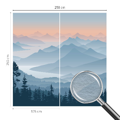 Modern wall mural Mountain panorama