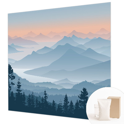 Modern wall mural Mountain panorama