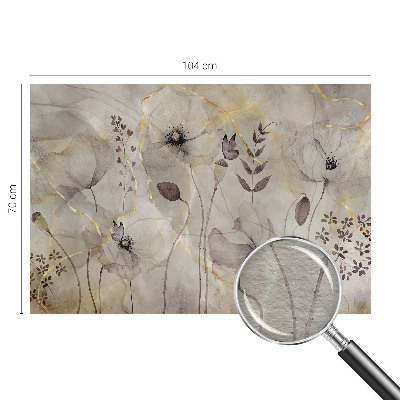 Premium wall mural for bedroom Delicate flowers