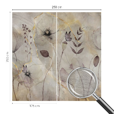 Premium wall mural for bedroom Delicate flowers