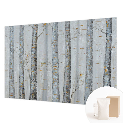 Premium photo wallpaper Birch trees