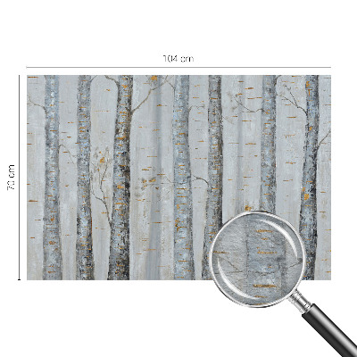 Premium photo wallpaper Birch trees