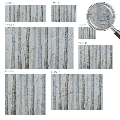 Premium photo wallpaper Birch trees