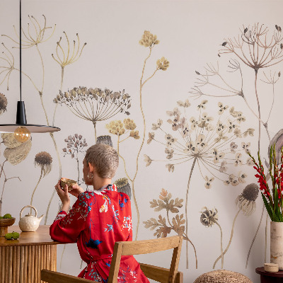 Non-woven wall mural Wildflowers