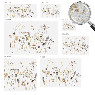 Non-woven wall mural Wildflowers
