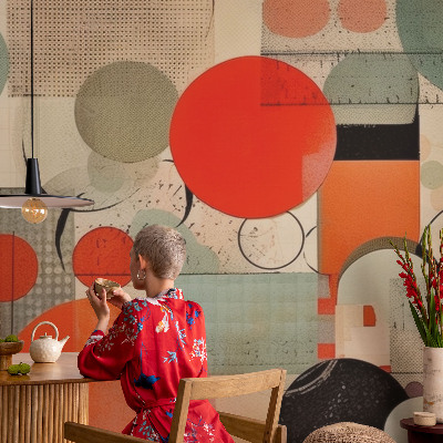 Decorative wall mural for living room Colorful abstraction