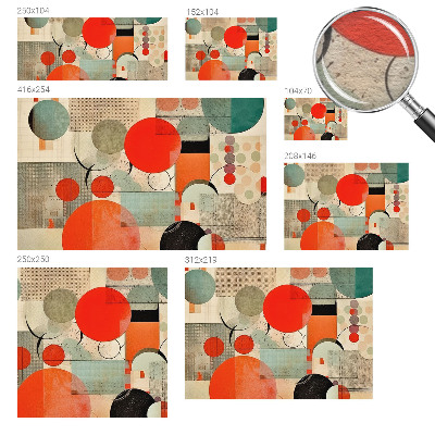 Decorative wall mural for living room Colorful abstraction