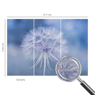 Non-woven photo wallpaper Blue delicacy