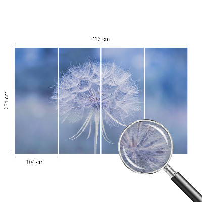 Non-woven photo wallpaper Blue delicacy