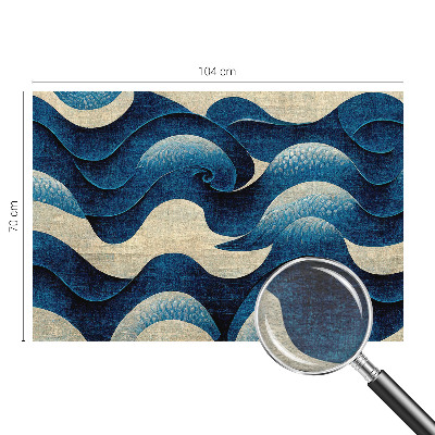 Wallpaper mural Blue waves