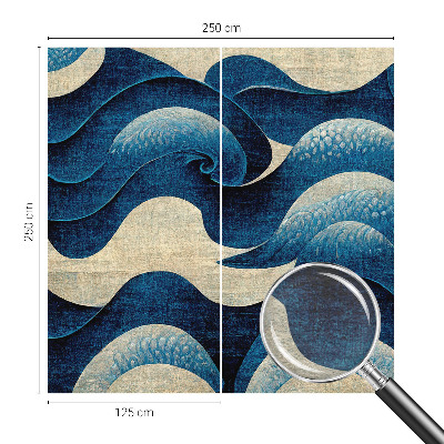 Wallpaper mural Blue waves