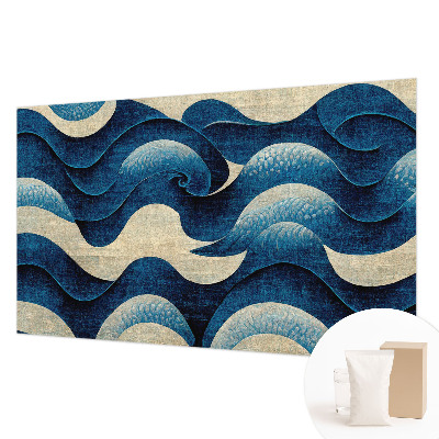 Wallpaper mural Blue waves