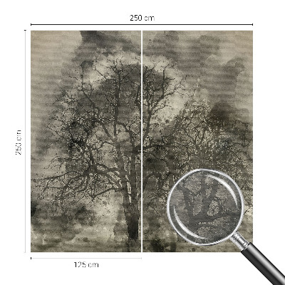 Photo wall mural Mysterious trees