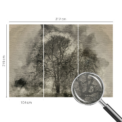 Photo wall mural Mysterious trees