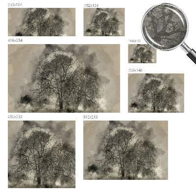 Photo wall mural Mysterious trees