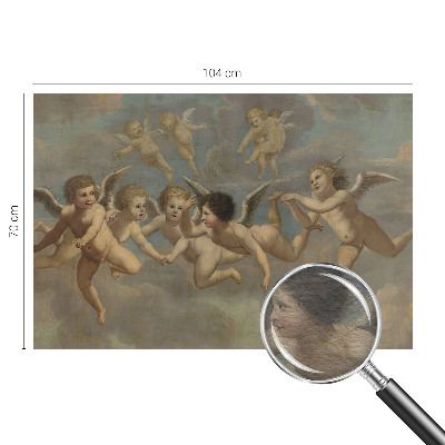Wall mural for bedroom Angelic figures