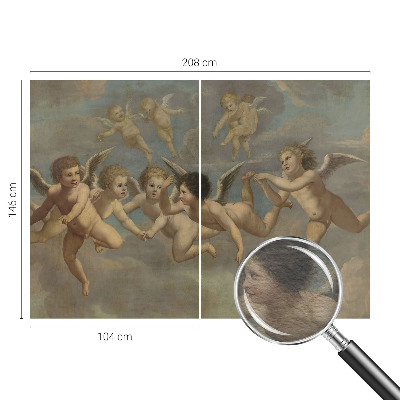 Wall mural for bedroom Angelic figures