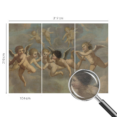 Wall mural for bedroom Angelic figures