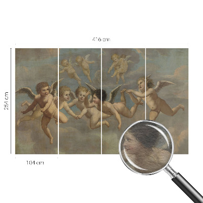 Wall mural for bedroom Angelic figures