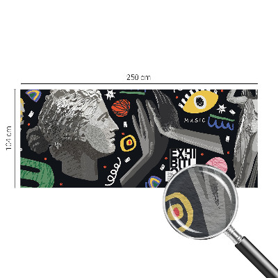 Wall mural for living room A colorful exhibition