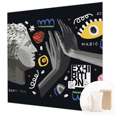 Wall mural for living room A colorful exhibition