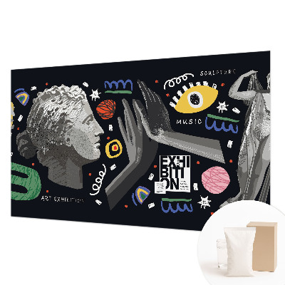 Wall mural for living room A colorful exhibition