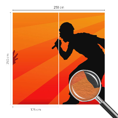 Large wallpaper mural Rhythmic scene