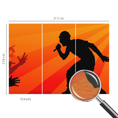 Large wallpaper mural Rhythmic scene