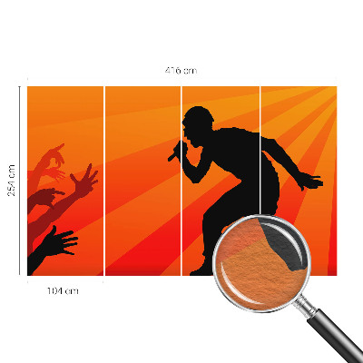 Large wallpaper mural Rhythmic scene