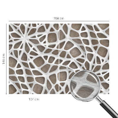 Modern wall mural for bedroom Lace net