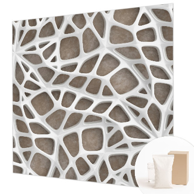 Modern wall mural for bedroom Lace net