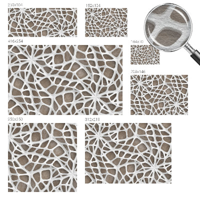 Modern wall mural for bedroom Lace net