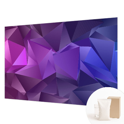 Custom size wall mural Purple triangles