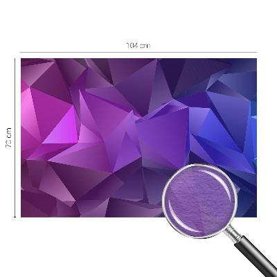 Custom size wall mural Purple triangles