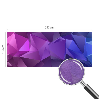 Custom size wall mural Purple triangles