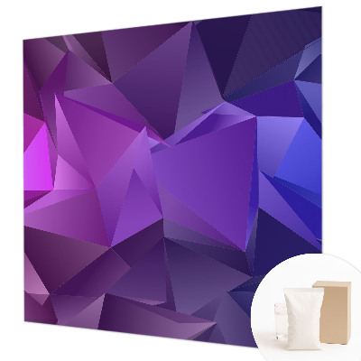 Custom size wall mural Purple triangles